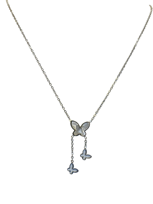 Butterfly Kisses Gold Necklace