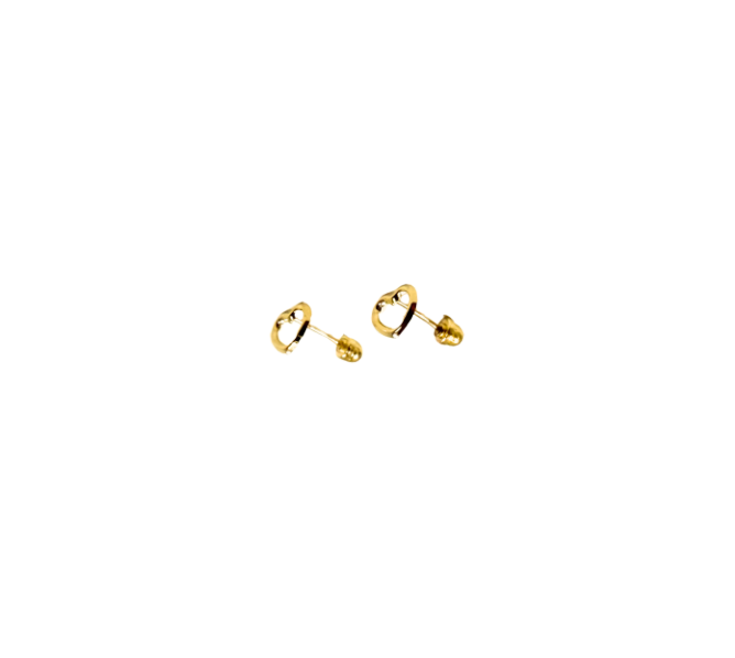 10k Gold Mini Heart Earrings