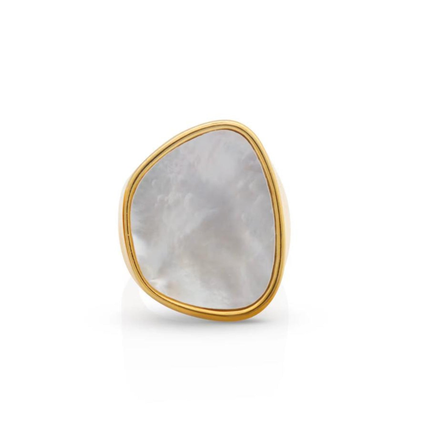 The Mother of Pearl Gold Ring
