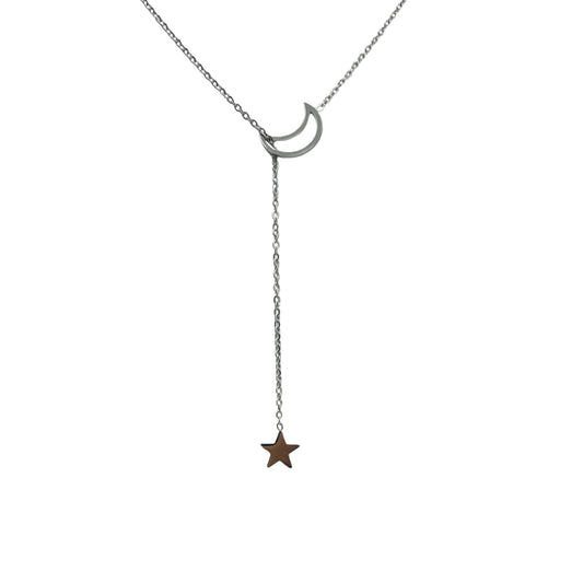 Moon and Back Necklace