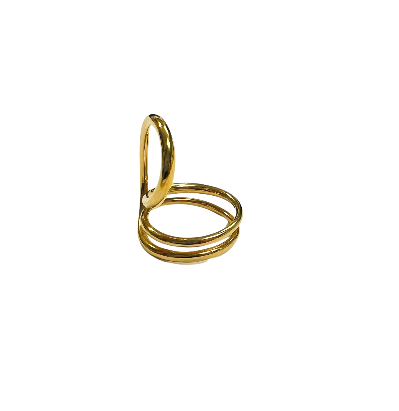 Abstract Gold Ring