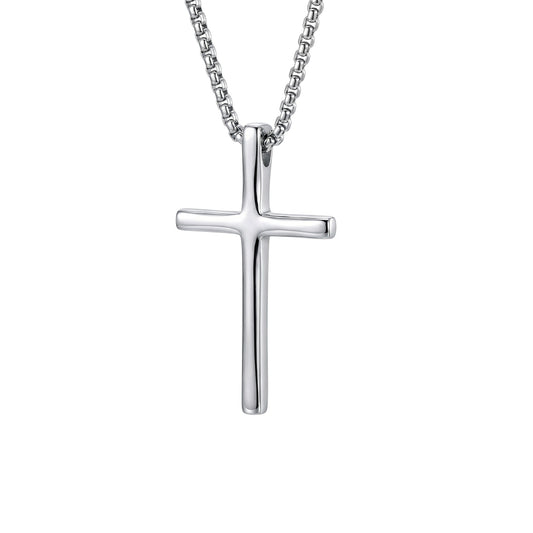 The Cross with Long Chain Necklace