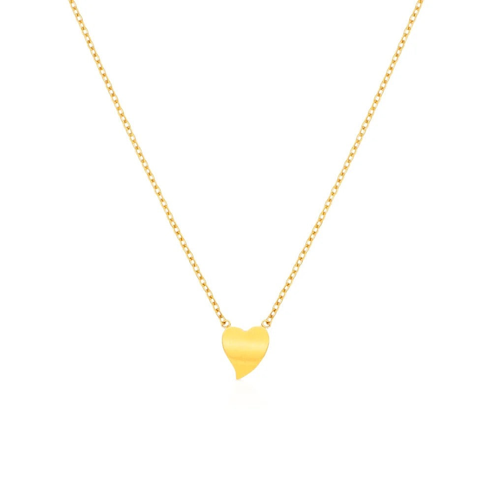 Dear to My Heart Gold Necklace