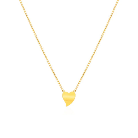 Dear to My Heart Gold Necklace