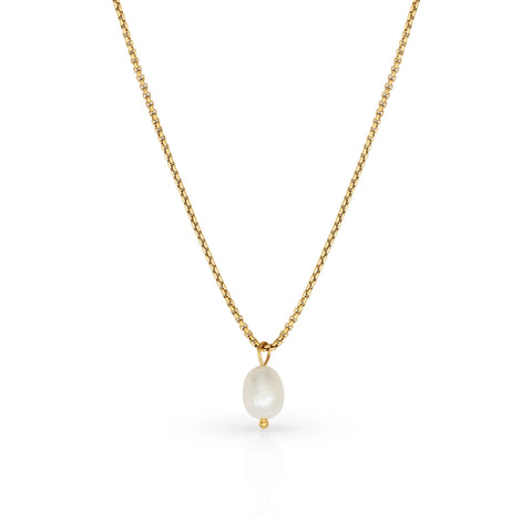 Getting Fresh Pearl Gold Necklace