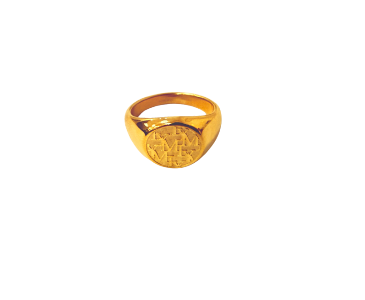 LYM Gold Coin Ring