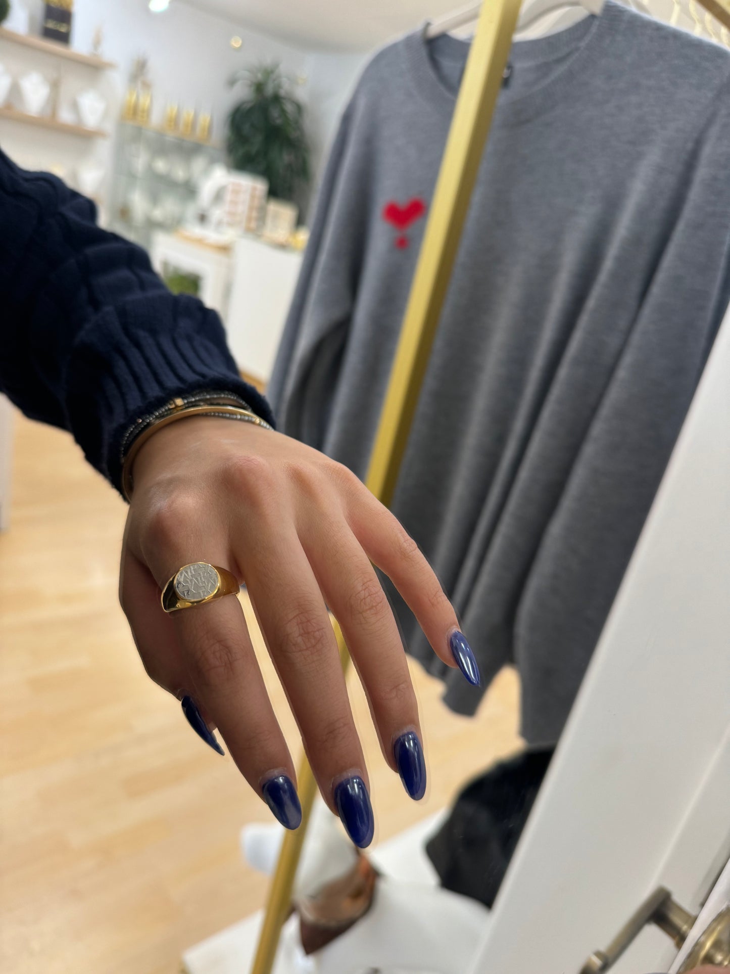 LYM Silver and Gold Coin Ring