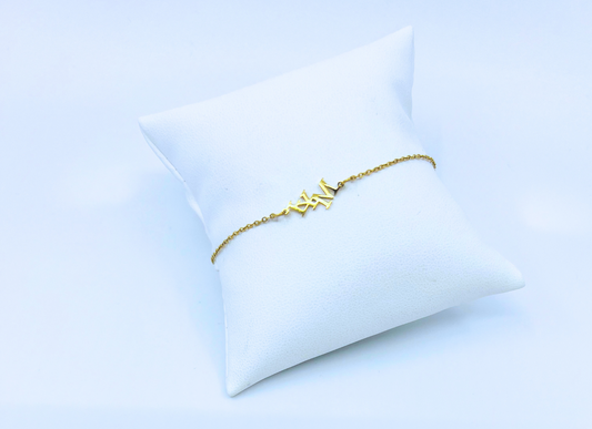 Mini LYM letter Gold Bracelet