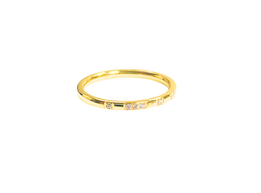 The Little Rhinestones Gold Ring