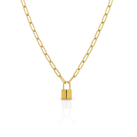 Lock At Me Gold Necklace
