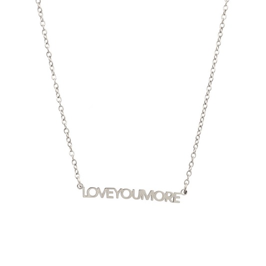 Mini Love You More Bar Necklace