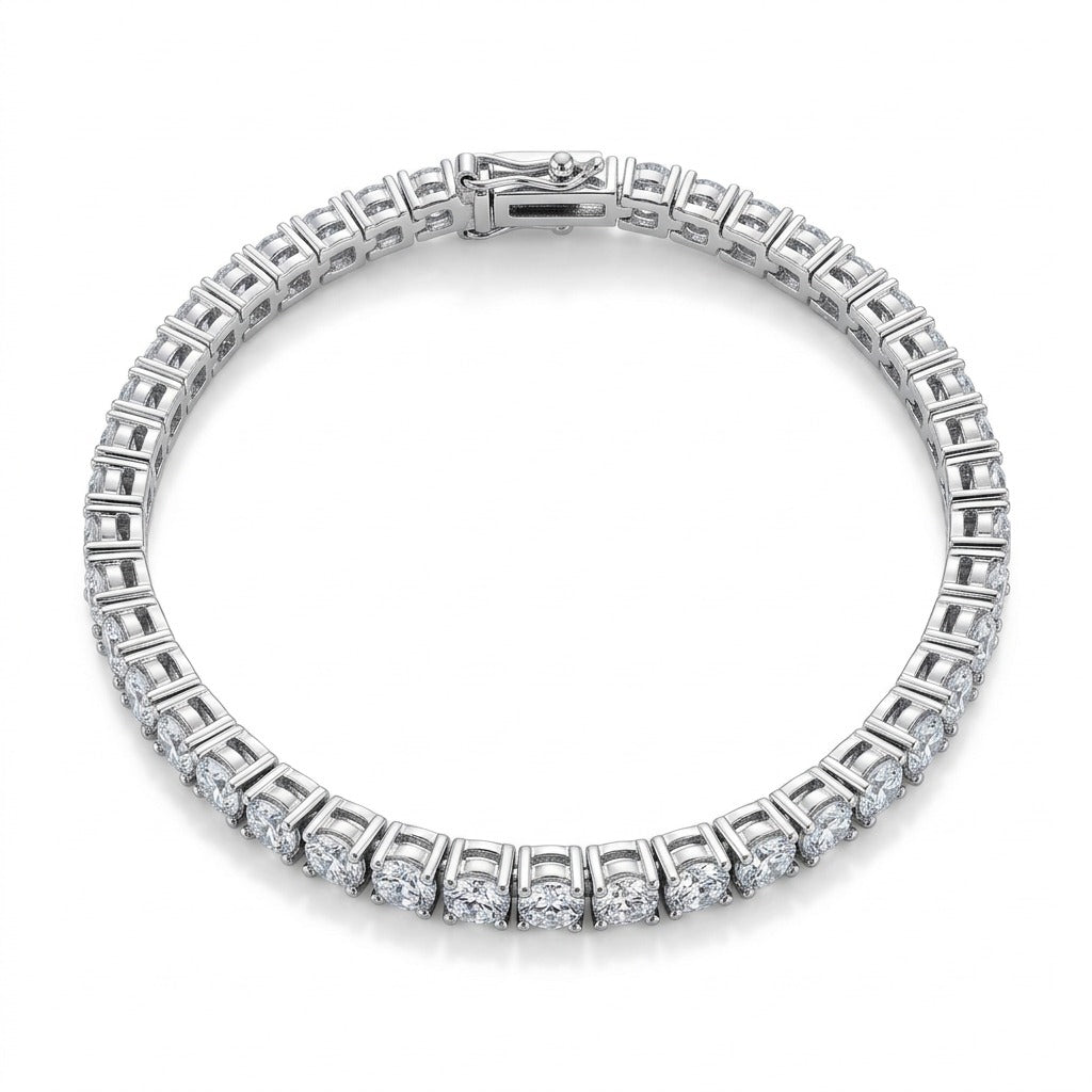 The Silver Bling Tennis Bracelet