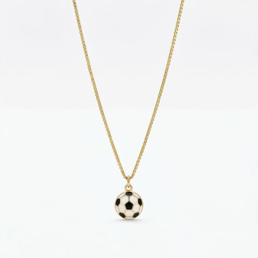 The Soccer Ball Gold Necklace
