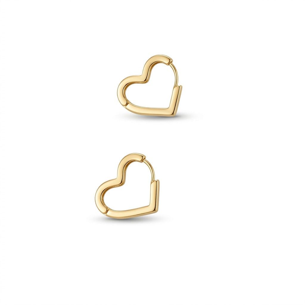 The Heart Huggie Earrings