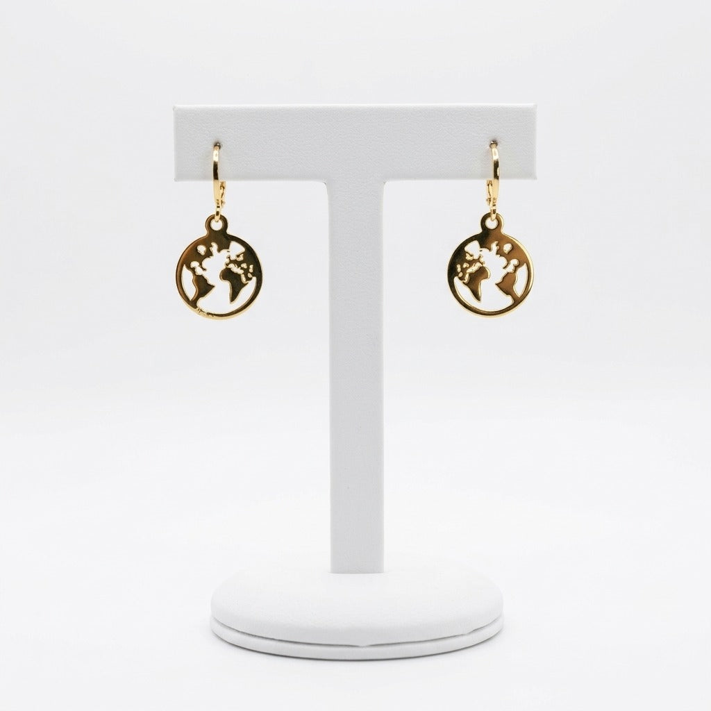 The Gold World Earrings