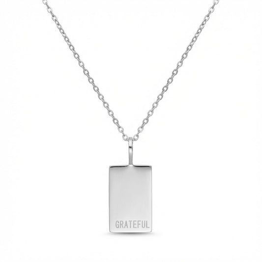 Grateful Tag Necklace