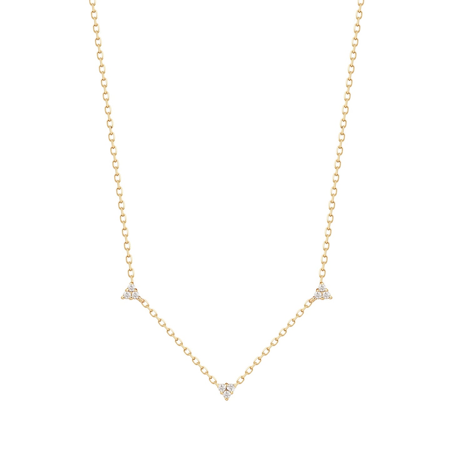 Diamond Constellations in 14K Gold Dainty Necklace