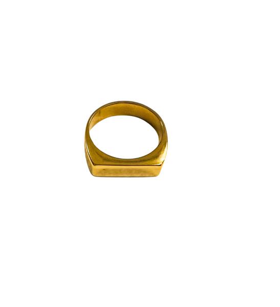 The Square Shape Gold Ring