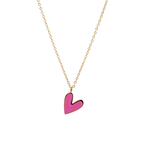 Pink Young at Heart Gold Necklace