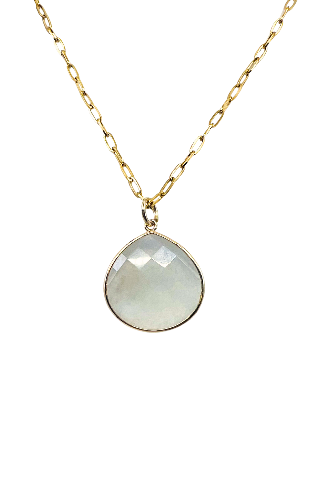 The Teardrop Natural Large Stone Necklace