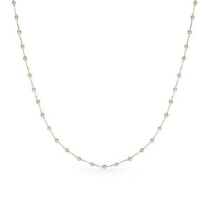 Dainty Pearl Short GG Gold Necklace