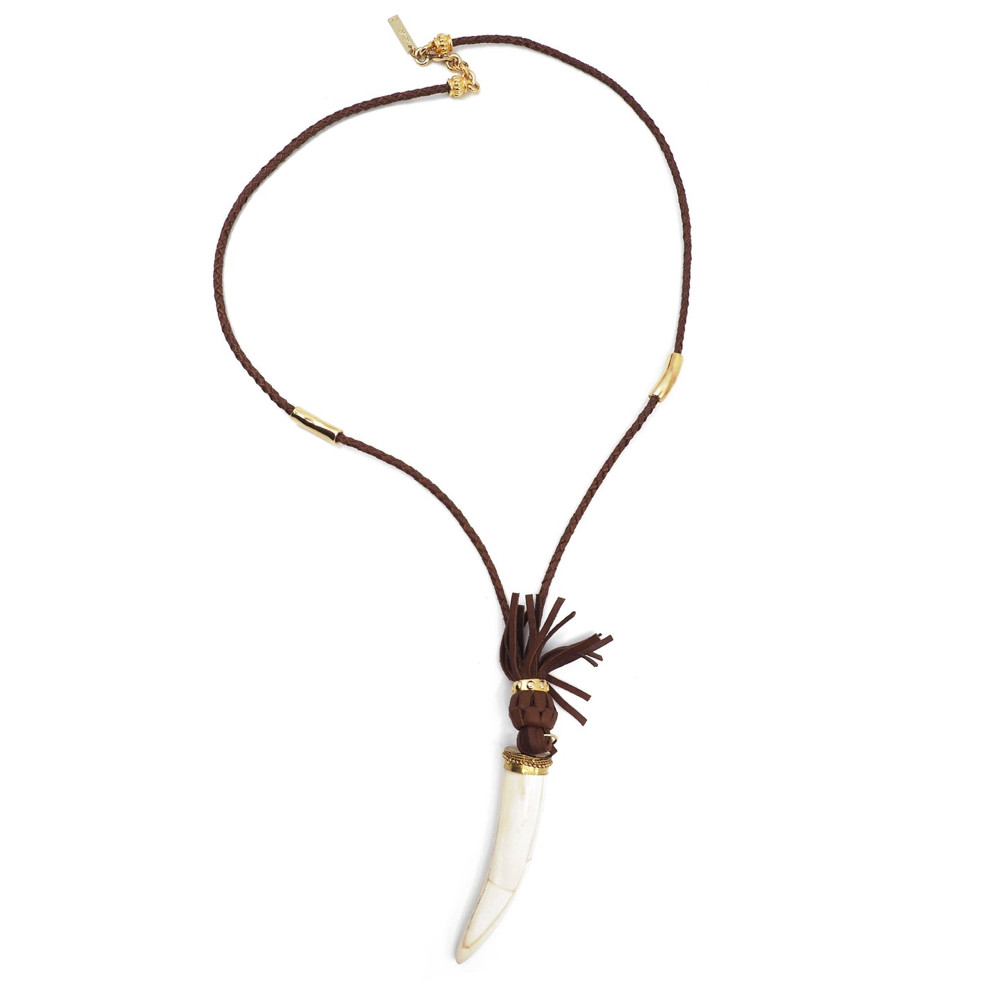 The Victoria Necklace in White Horn