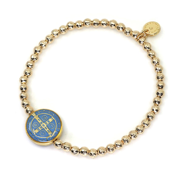 Eternity Bracelet with St. Benedict Charm