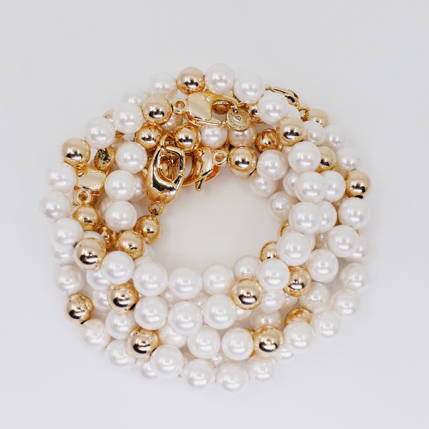 Eternity Forever Pearl Bracelet in Gold