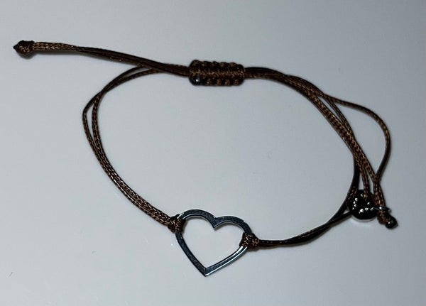Savannah Cord Bracelet with Heart