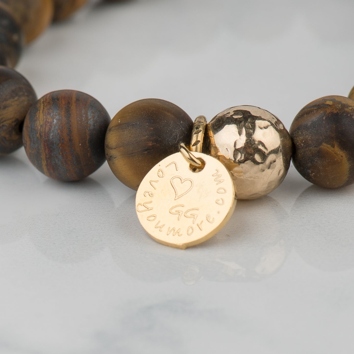 The Luna Bracelet in Tigers Eye