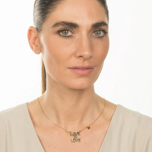 Love is Love Sunrise Necklace in 10K & 14K Gold