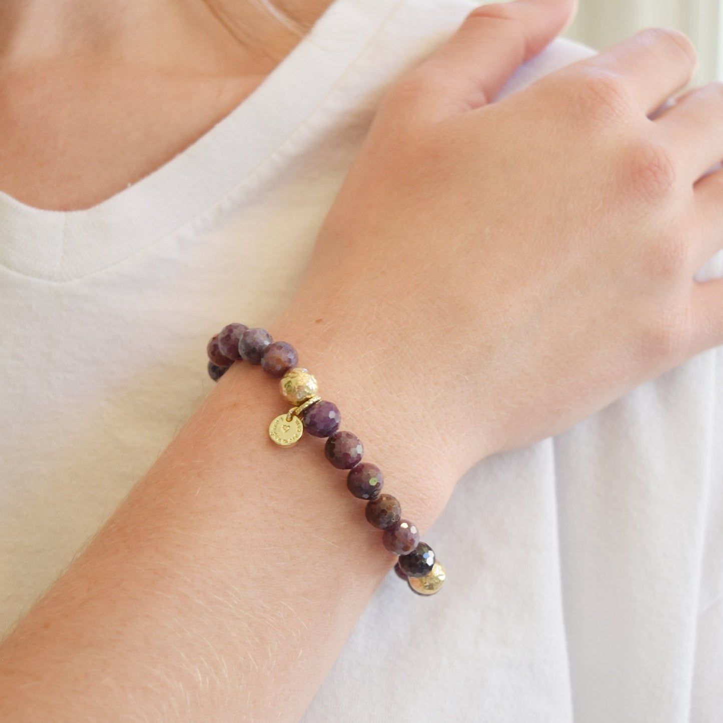 The Luna Bracelet in Ruby