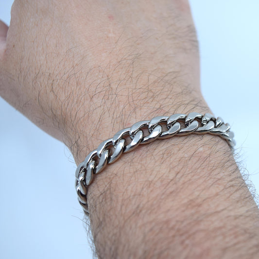 Mens Maximillion Bracelet in Silver