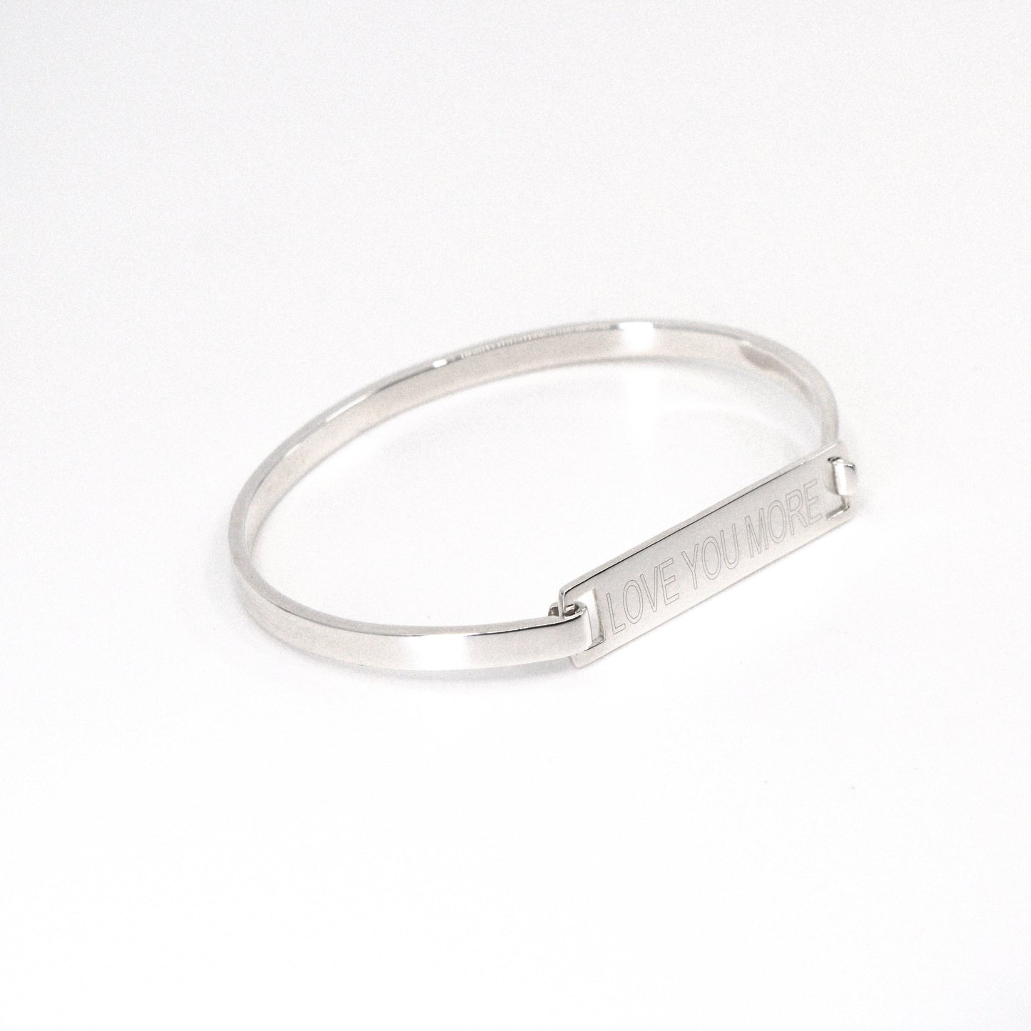 Love You More Cuff in 925 Sterling Silver