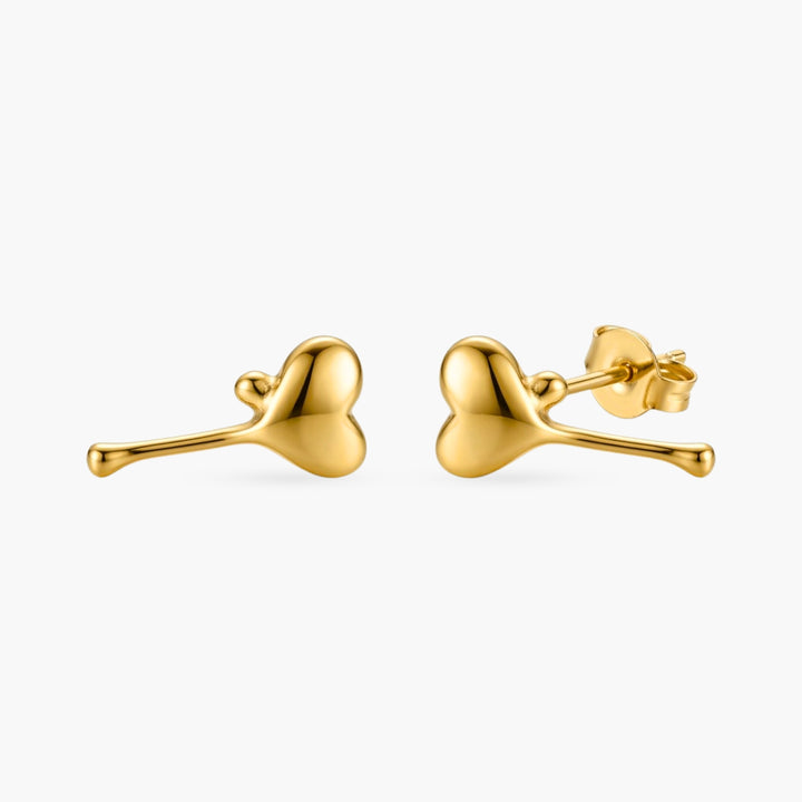 The Melt Your Heart Gold Earrings