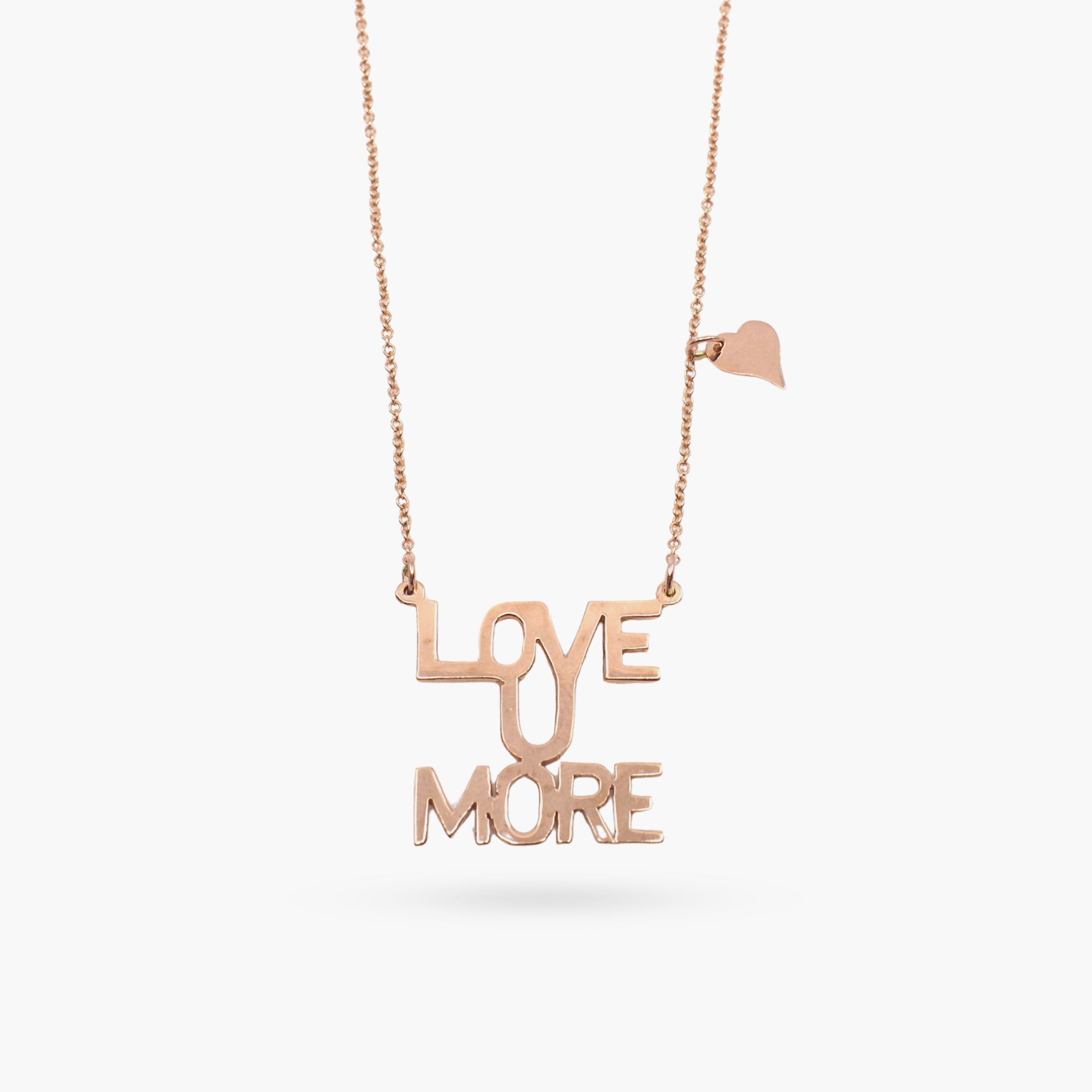 Love You More Sunrise Necklace in Rose Gold