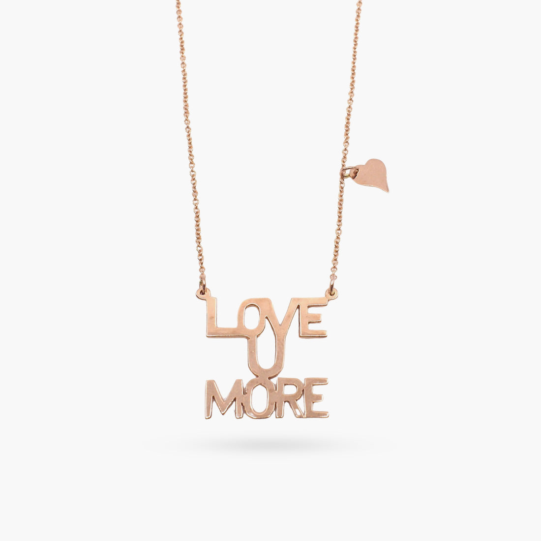 Love You More Sunrise Necklace in Rose Gold