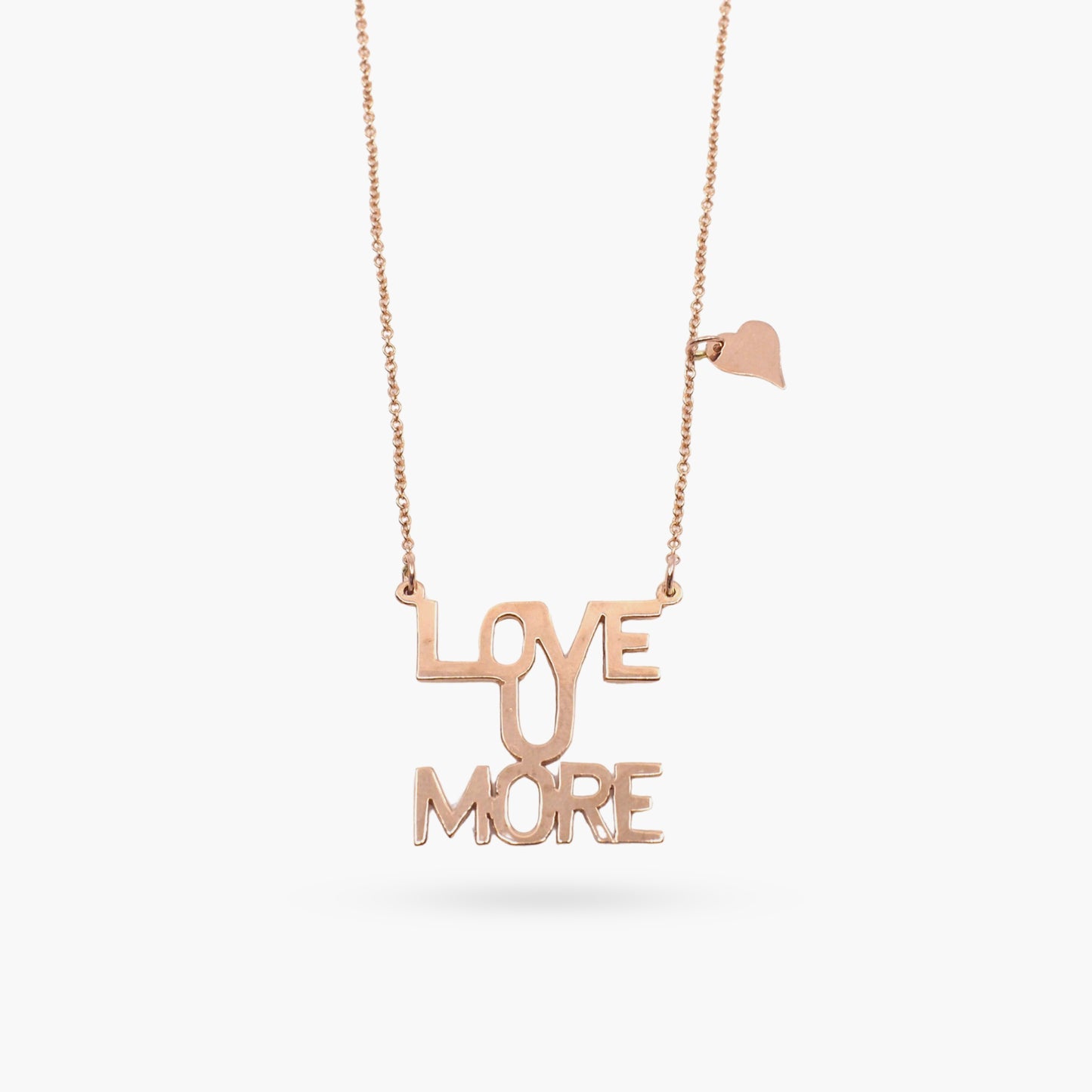 Love You More Sunrise Necklace in Rose Gold