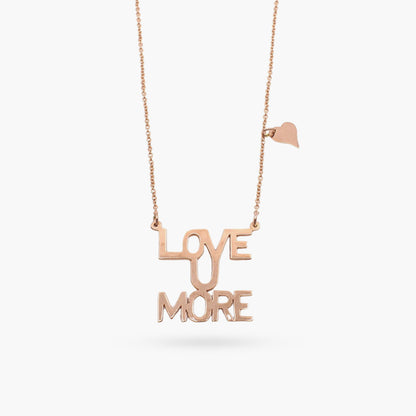 Love You More Sunrise Necklace in Rose Gold