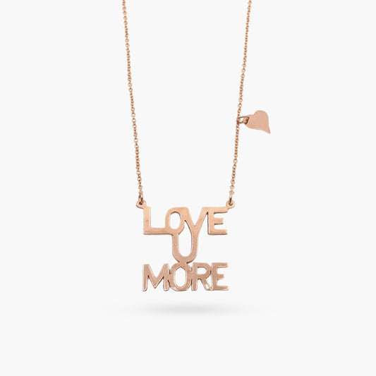 Love You More Sunrise Necklace in Rose Gold