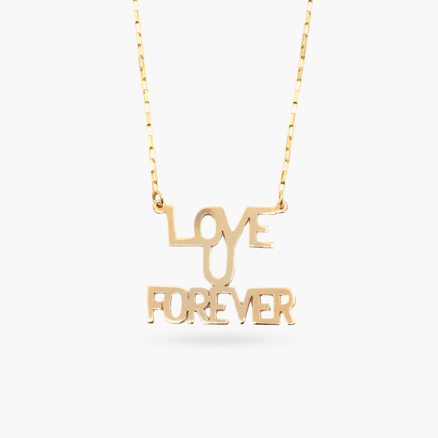 Love You Forever Sunrise Necklace in 10K & 14K Gold
