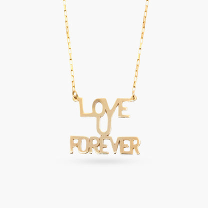 Love You Forever Sunrise Necklace in 10K & 14K Gold