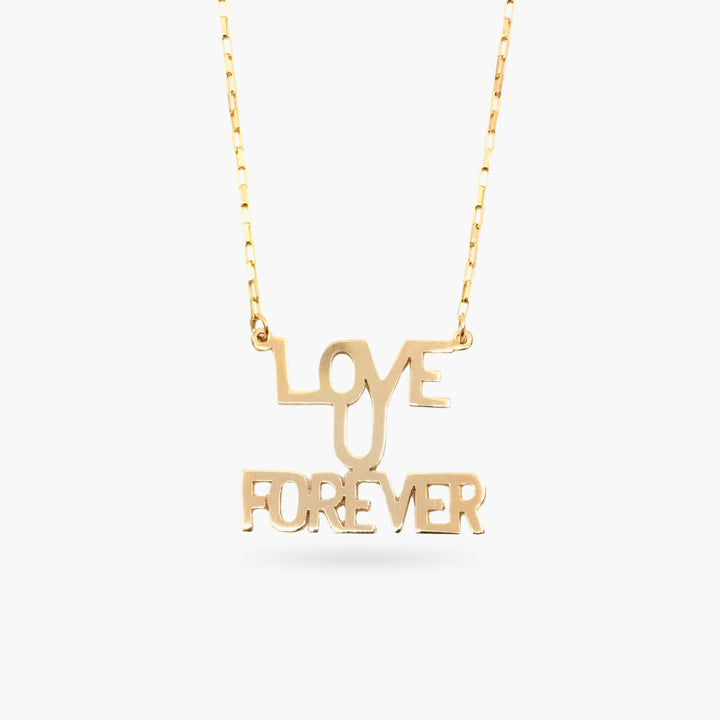 Love You Forever Sunrise Necklace in 10K & 14K Gold