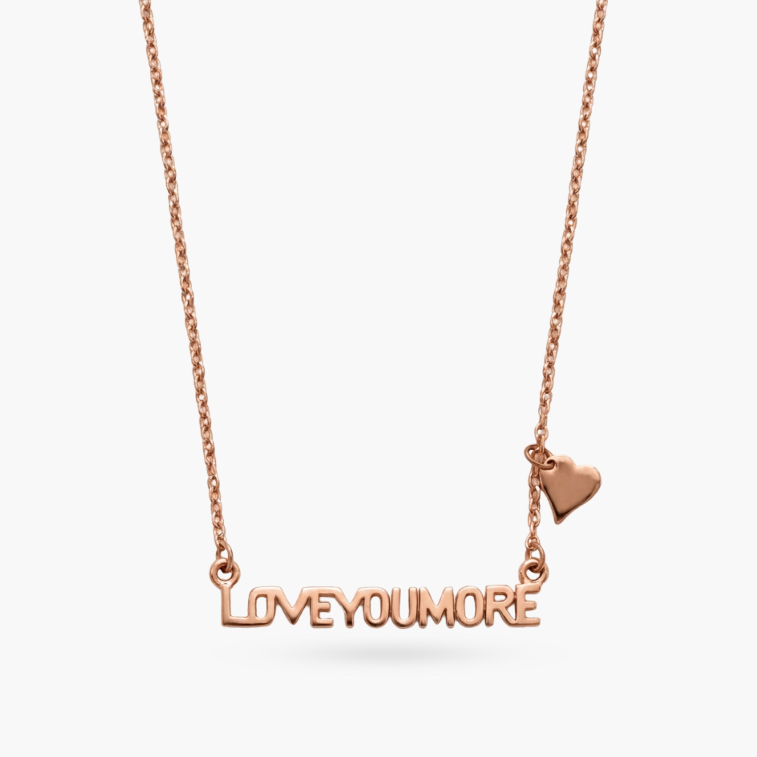 The Love You More Bar Necklace in 10K Rose Gold