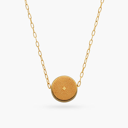 Lord's Prayer Round Necklace
