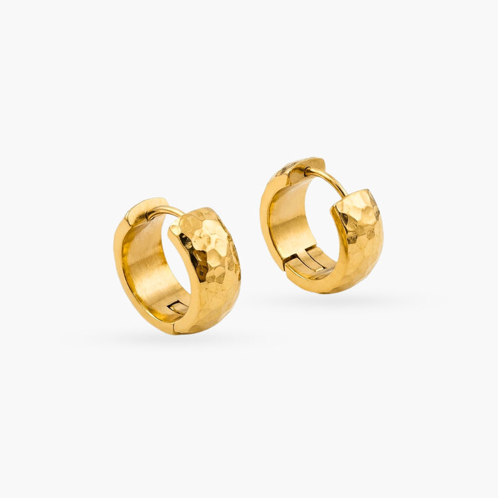 The Gold Hammered Hoops