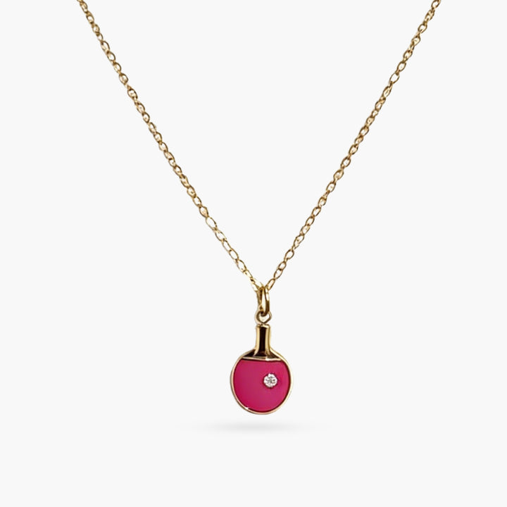 The Colorful Ping Pong Paddle Necklace