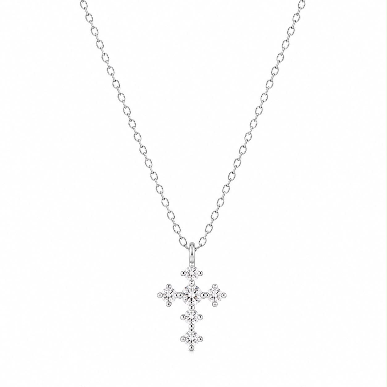 The Sparkle Cross my Heart Necklace