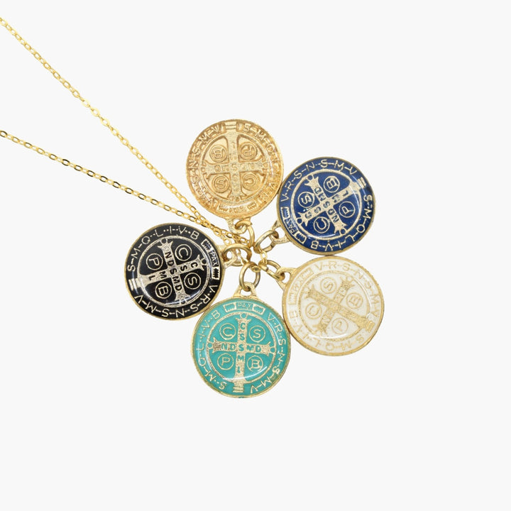 St. Benedict Necklace in Enamel
