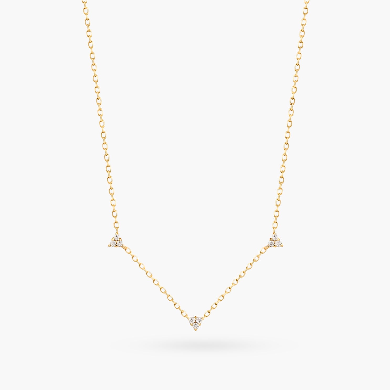 14K Diamond Constellations Gold Dainty Necklace